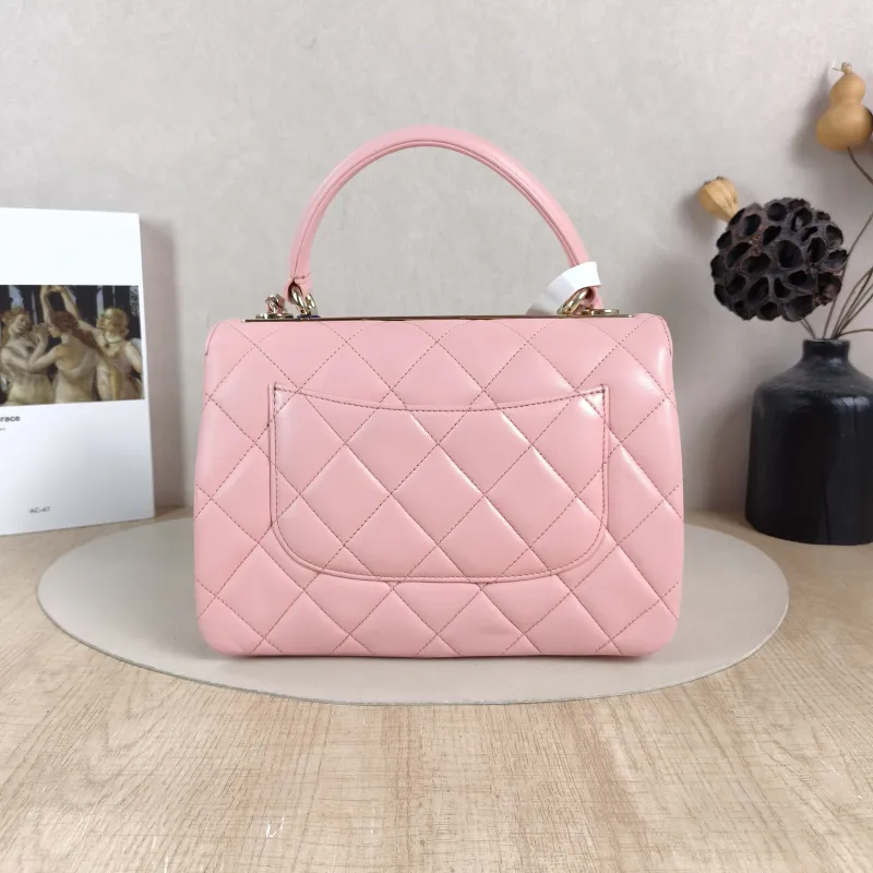 Chanel Crossbody Bag Trendy CC Pink Lambskin Small 25 × 12 × 17 cm Microchip Edition — cover view 5 of 6