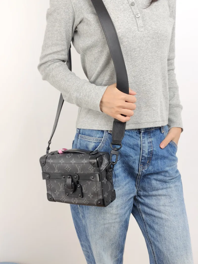 Louis Vuitton Crossbody Bag Soul Trunk Box Monogram PVC One Size 19 × 7 × 15 cm — on-model view 1 of 3
