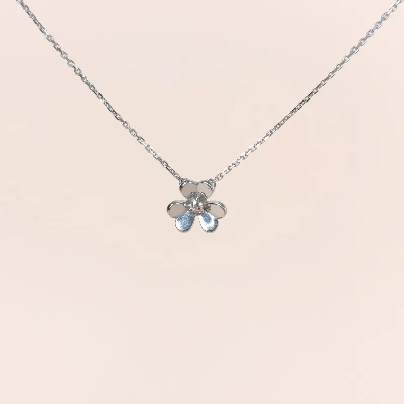 Van Cleef & Arpels Necklace Frivole Collection Necklace White Gold Diamond18KW hite Gold Mini 1.1 × 1 × 39 cm