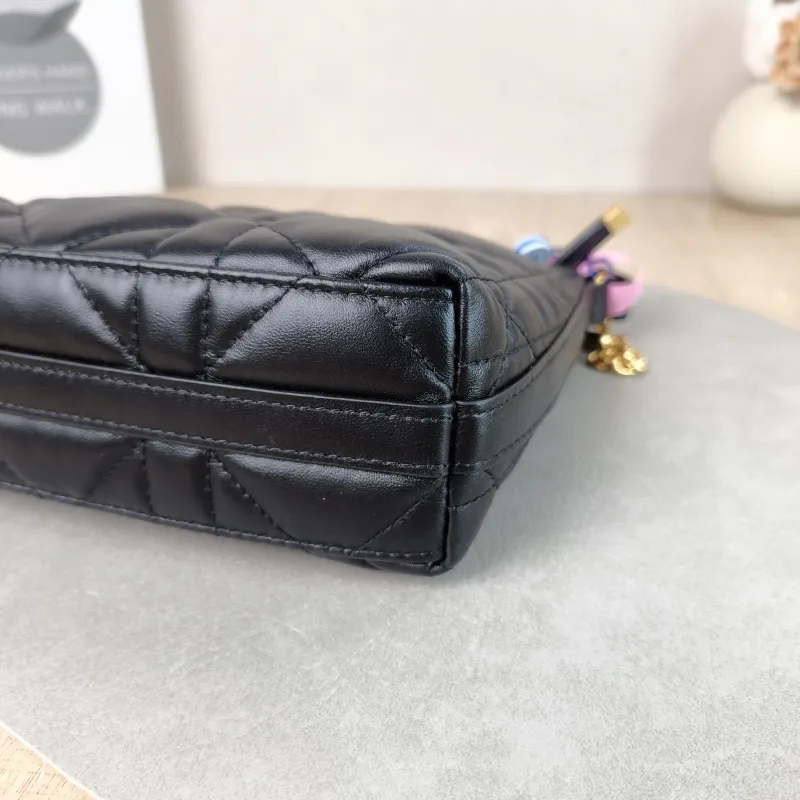 DIOR Shoulder Bag Miss Caro Chain Bag Black Lambskin Mini 19 × 7 × 14 cm — detail view 13 of 14