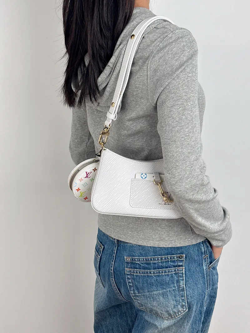 Louis Vuitton Shoulder Bag MARELLINI Multicolore Calfskin Mini 19 × 6.5 × 13.5 cm — on-model view 3 of 3
