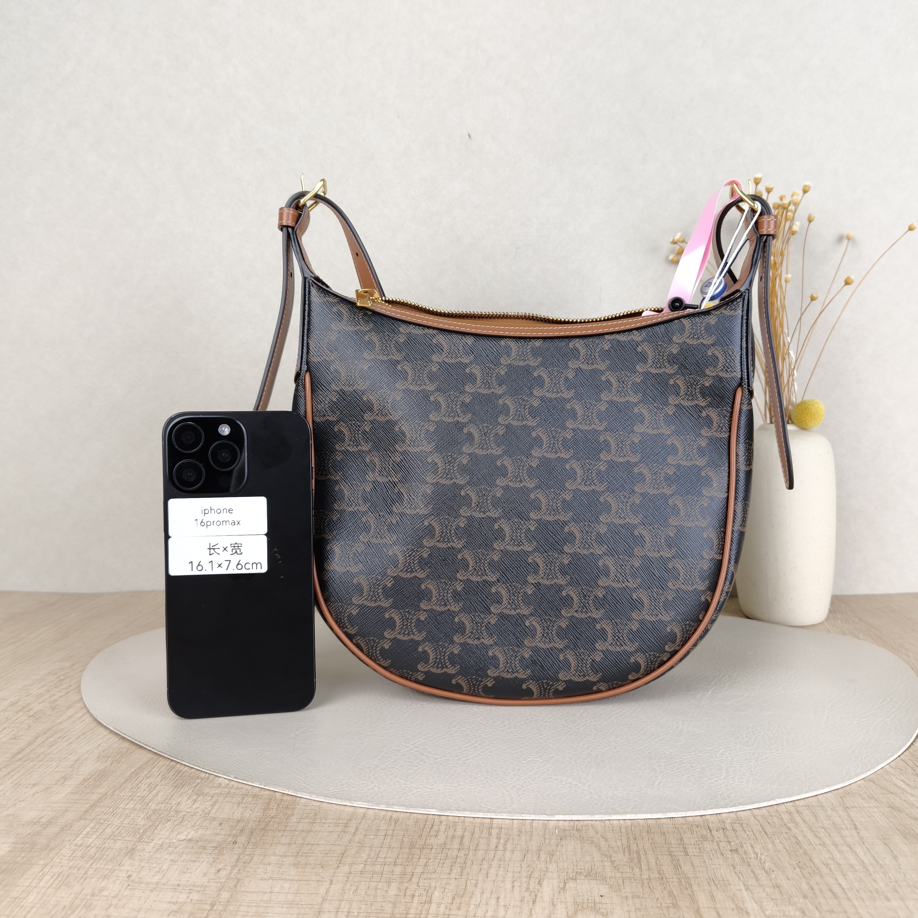 CELINE Crossbody Bag Crossbody Bag Monogram PVC 25 × 7 × 28.5 cm — cover view 2 of 5