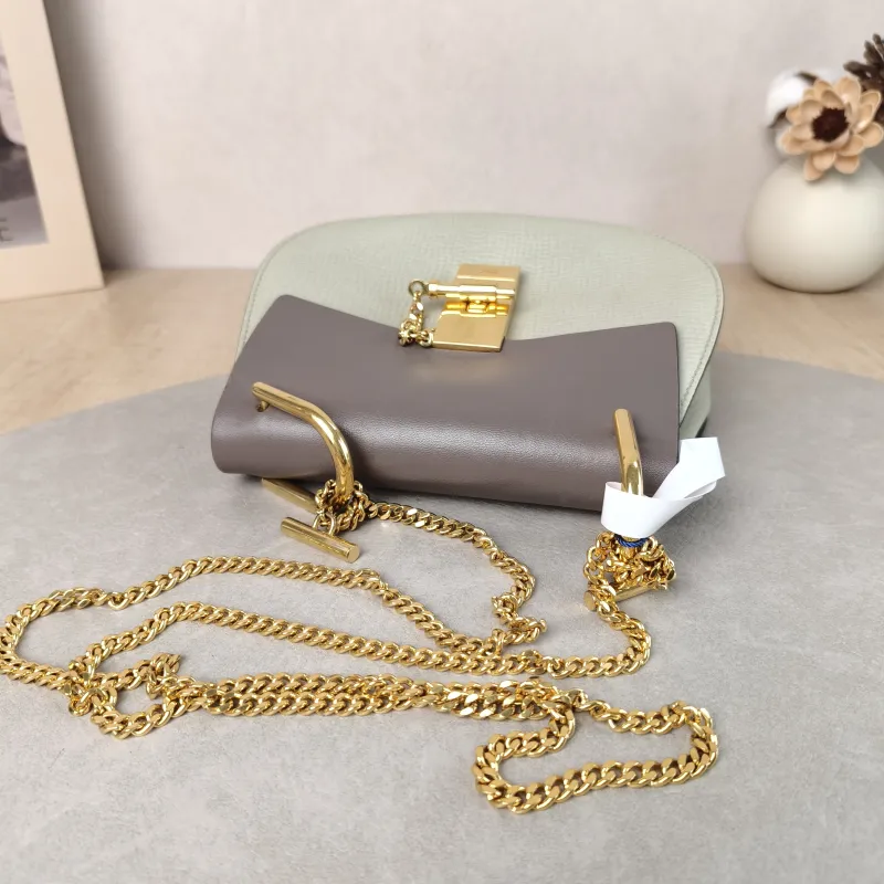 Chloé Crossbody Bag drew Green Calfskin One Size 19.5 × 6.5 × 16 cm — detail view 10 of 11