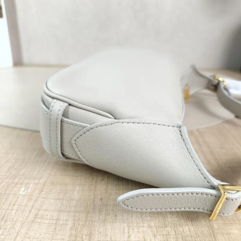 CELINE Shoulder Bag Romy Hobo Shoulder Bag White CC alfskin Small 20 × 5.5 × 15 cm — detail view 7 of 12