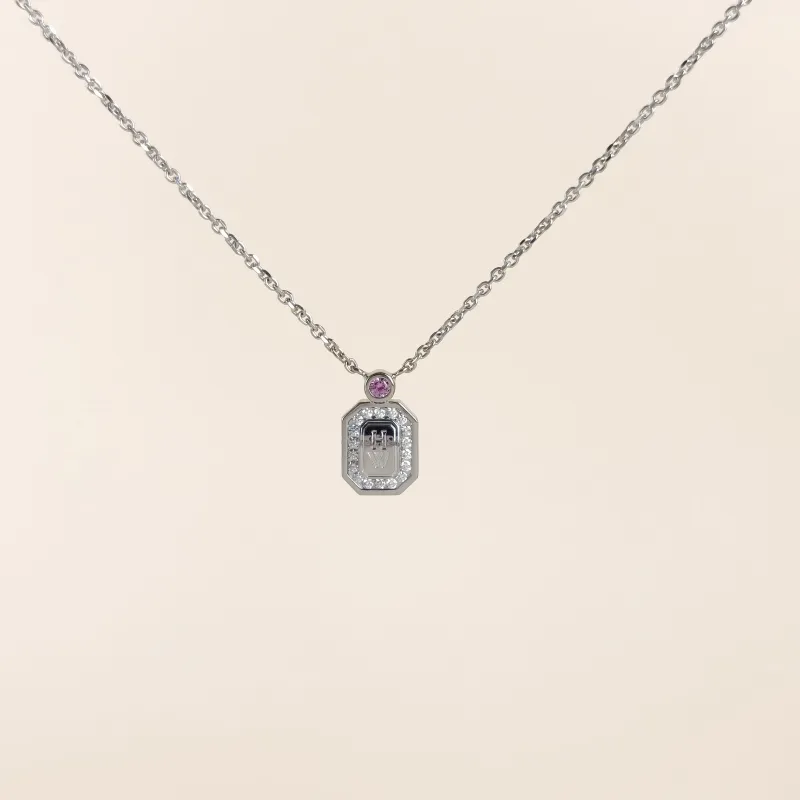 HARRY WINSTON Necklace HW Logo Necklace White Gold Diamond18KW hite Gold One Size40cm