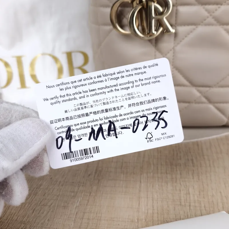DIOR Top Handle Bag TOUJOURS Edition Beige Calfskin Small 18.5 × 12 × 18.5 cm — detail view 7 of 12