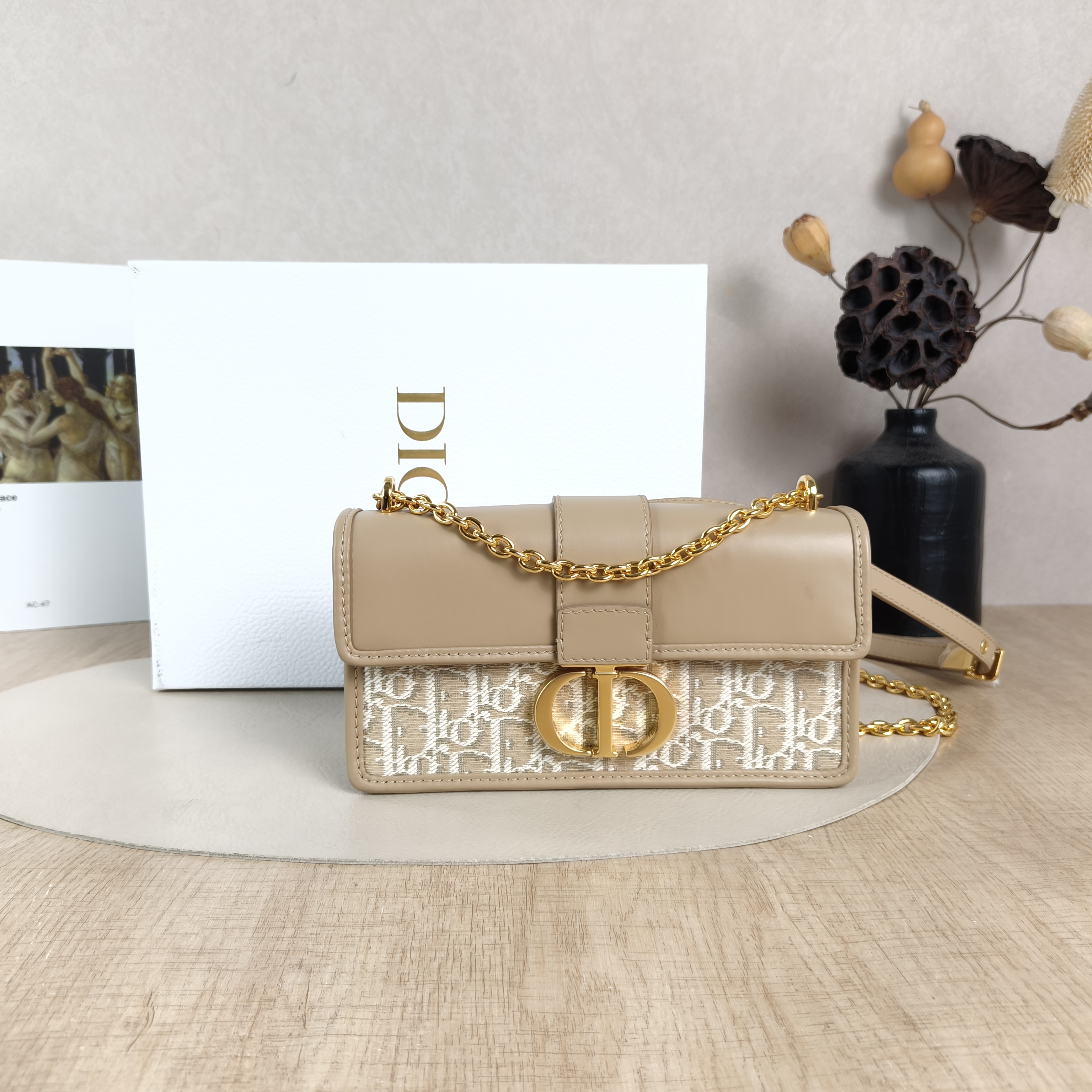 DIOR Crossbody Bag30 Montaigne East-West 30 Calfskin,Canvas Small21 × 6 × 12 cm — cover view 5 of 6