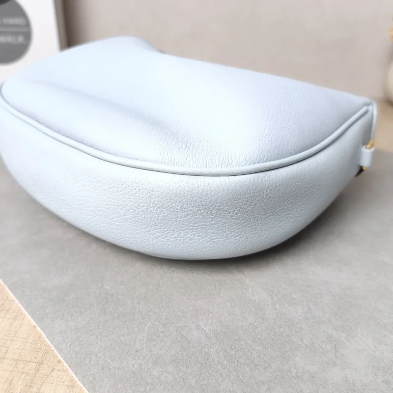 CELINE Crossbody Bag TEEN LULU hobo Blue Calfskin Small 21 × 5 × 24 cm — detail view 7 of 12
