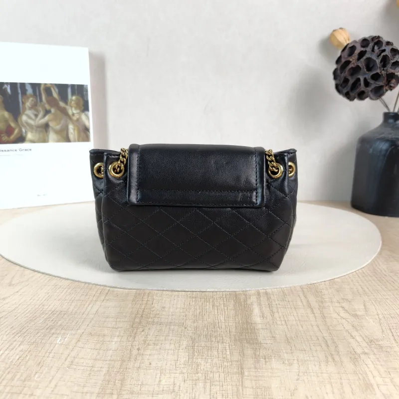SAINT LAURENT Crossbody Bag NOLITA Black SL ambskin Mini 18 × 6 × 13 cm — cover view 5 of 5