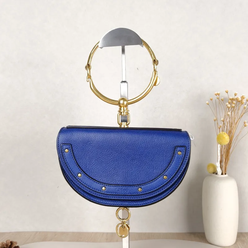Chloé Crossbody Bagnile Top Handle Crossbody Bag Blue Calfskin One Size19.5 × 6 × 12 cm
