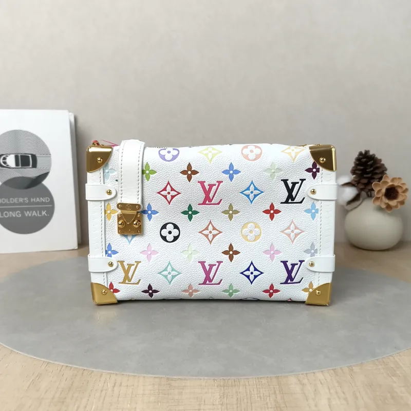 Louis Vuitton Crossbody Bag Side Trunk Box Multicolore PVC Medium23.5 × 8.5 × 16 cm