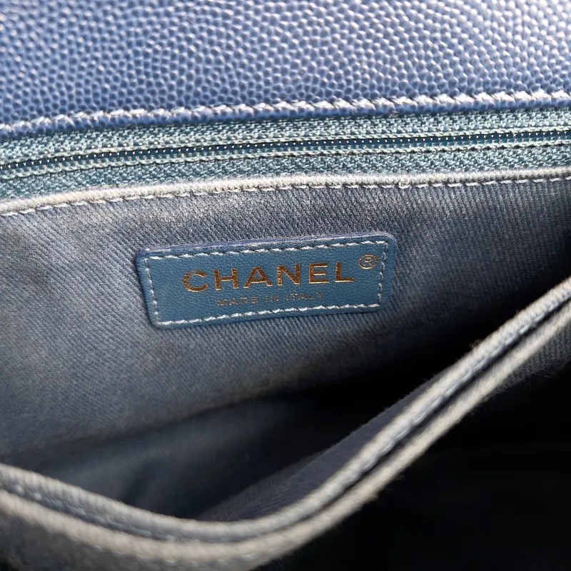 Chanel Top Handle Bag Coco Handle​ Grained Calfskin Small 24 × 10 × 14 cm 25 — detail view 7 of 12