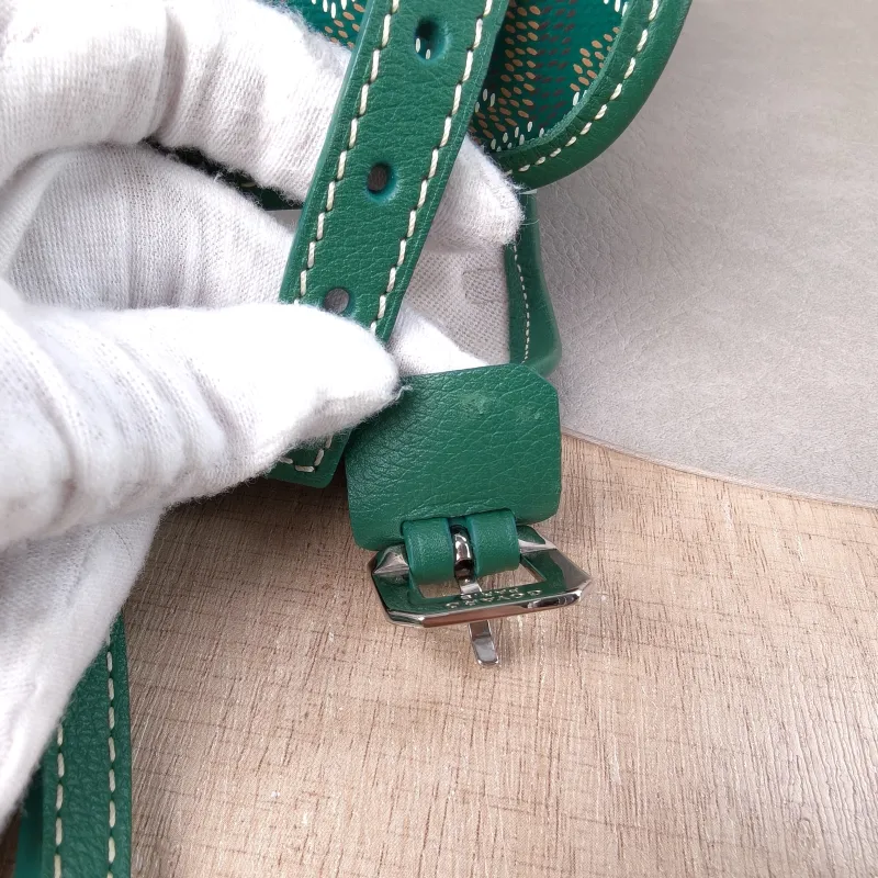 GOYARD Shoulder Bag Chien Gris Tote Bag Green PVC One Size 33.5 × 15 × 27 cm — detail view 11 of 13