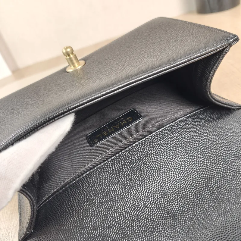 Chanel Crossbody Bag Le Boy​Black Grained Calfskin Small20.5 × 8.5 × 12 cm — detail view 5 of 13
