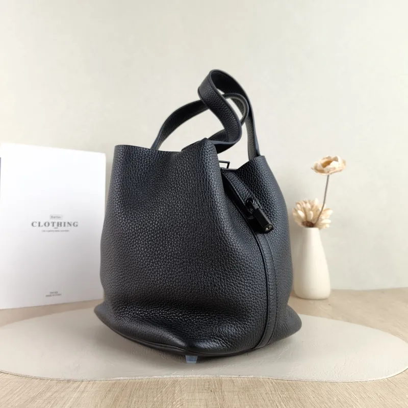 Hermès Top Handle Bag Picotin Lock 22 22 89Black TC Calfskin Medium 22 × 17 × 21 cm Z — cover view 4 of 6