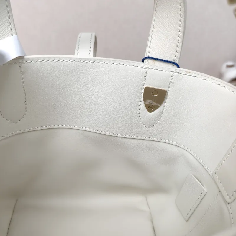 DIOR Shoulder Bag TOUJOURS Edition White Calfskin Mini 13 × 12 × 15 cm — detail view 6 of 11
