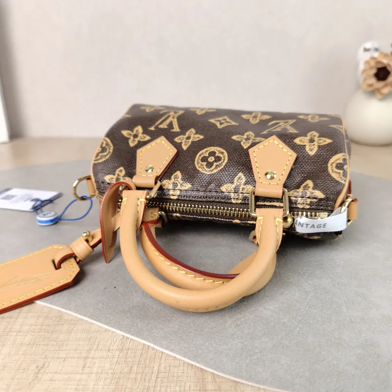 Louis Vuitton Crossbody Bag Speedy Nano Brown PVC nano 16 × 7.5 × 10 cm — detail view 4 of 14