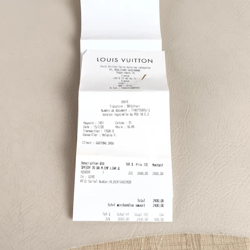 Louis Vuitton Crossbody Bag Speedy20 Calfskin One Size 20.5 × 12 × 13.5 cm — detail view 5 of 12