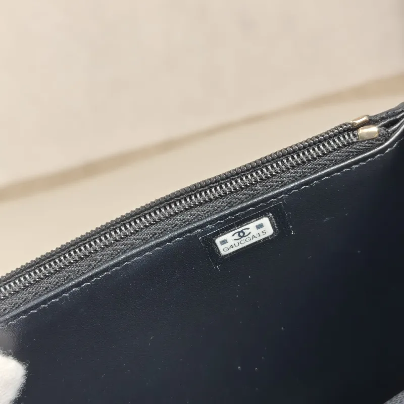 Chanel Backpack Backpack Black Grained Calfskin One Size18.2 × 5 × 14 cm — detail view 4 of 15