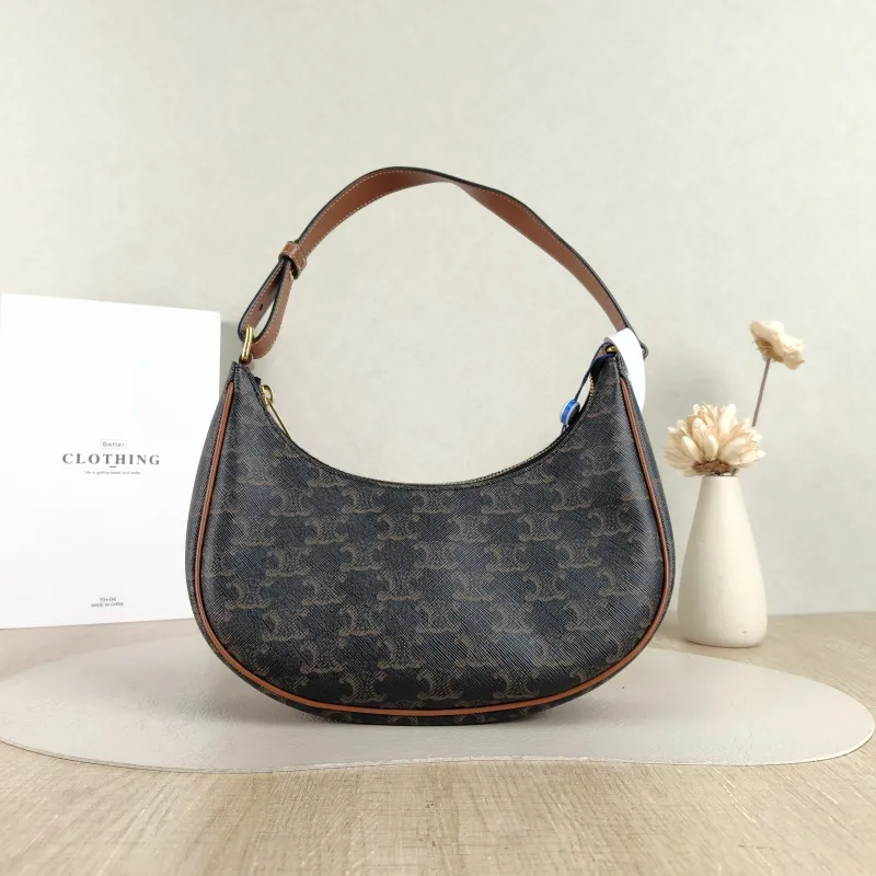 CELINE Shoulder Bag AVA Monogram PVC Medium 23 × 7 × 19 cm