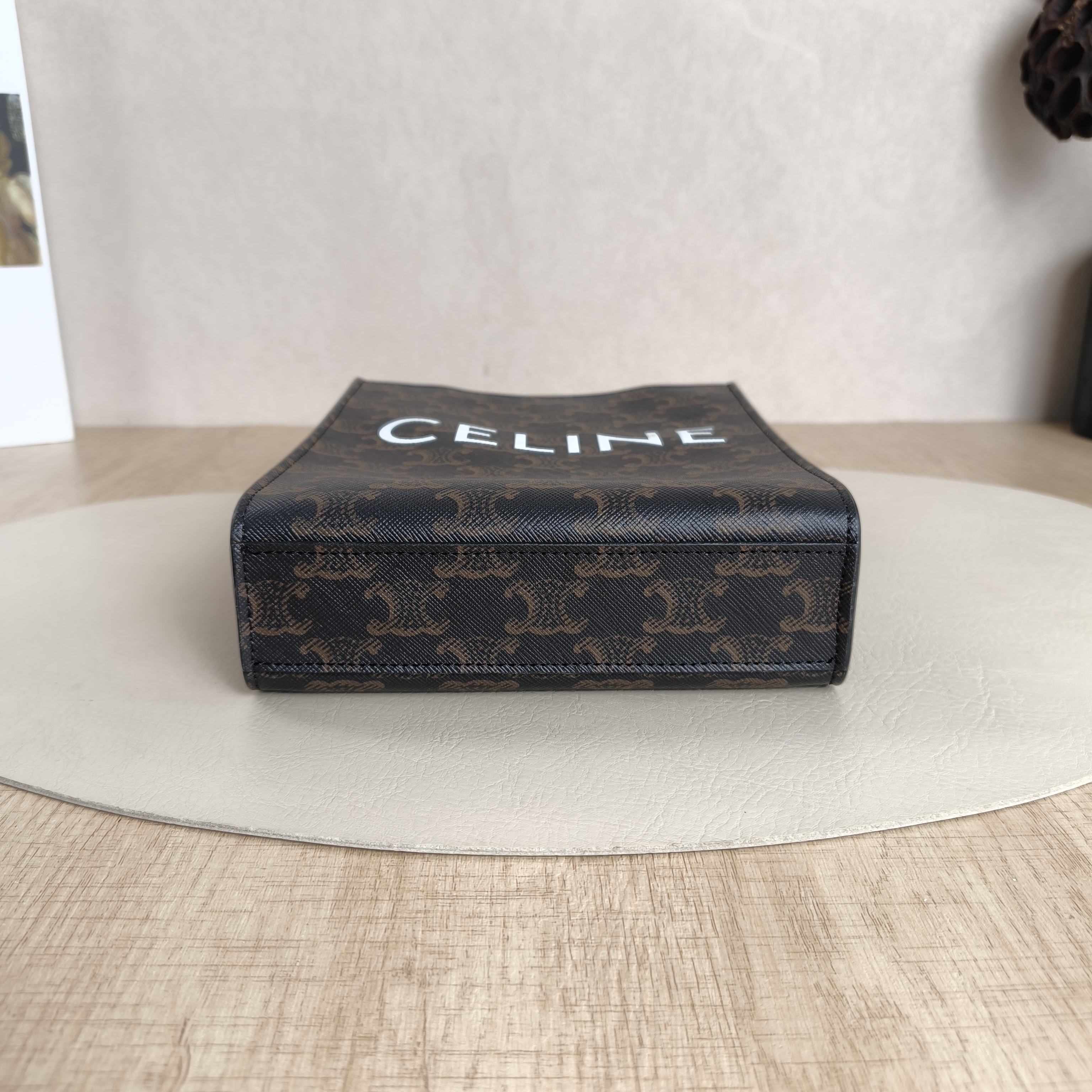 CELINE Crossbody Bag CABAS Mini Monogram PV Cmini17 × 4 × 20.5 cm — cover view 4 of 5