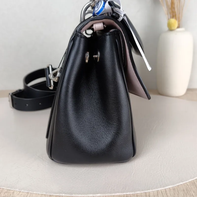 DIOR Top Handle Bag Be Black Calfskin Mini 20 × 11 × 16.5 cm — detail view 11 of 13