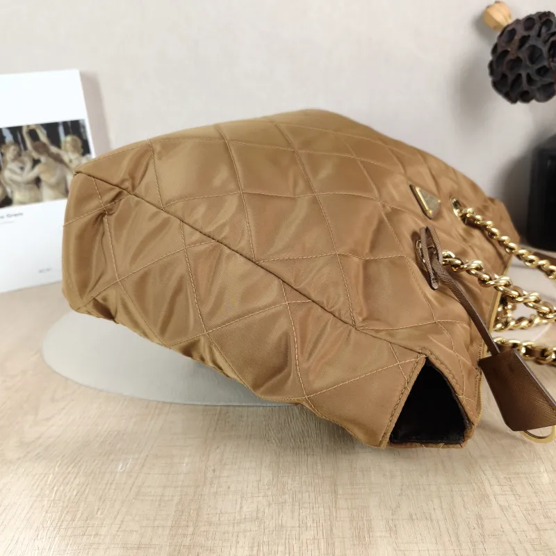 PRADA Shoulder Bag Re-Edition 1995 Brown Nylon One Size 36 × 11 × 25 cm — detail view 6 of 11