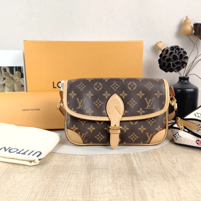 Louis Vuitton Crossbody Bag Diane Baguette Bag Shoulder Strap PVC Small 24 × 9 × 15 cm — cover view 5 of 6