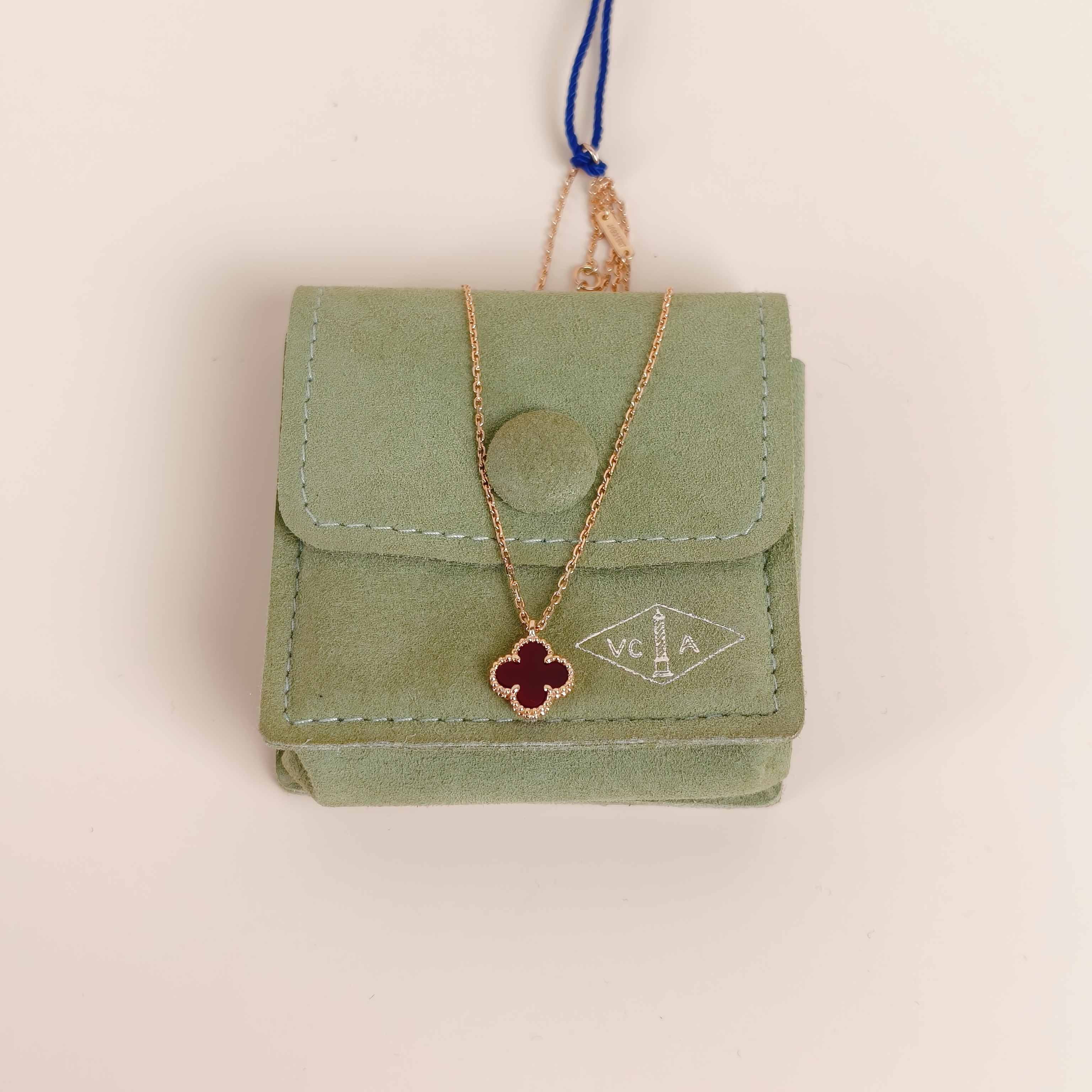 Van Cleef & Arpels Necklace Alhambra 18KR ose Gold Sweet Mini40cm — cover view 5 of 8