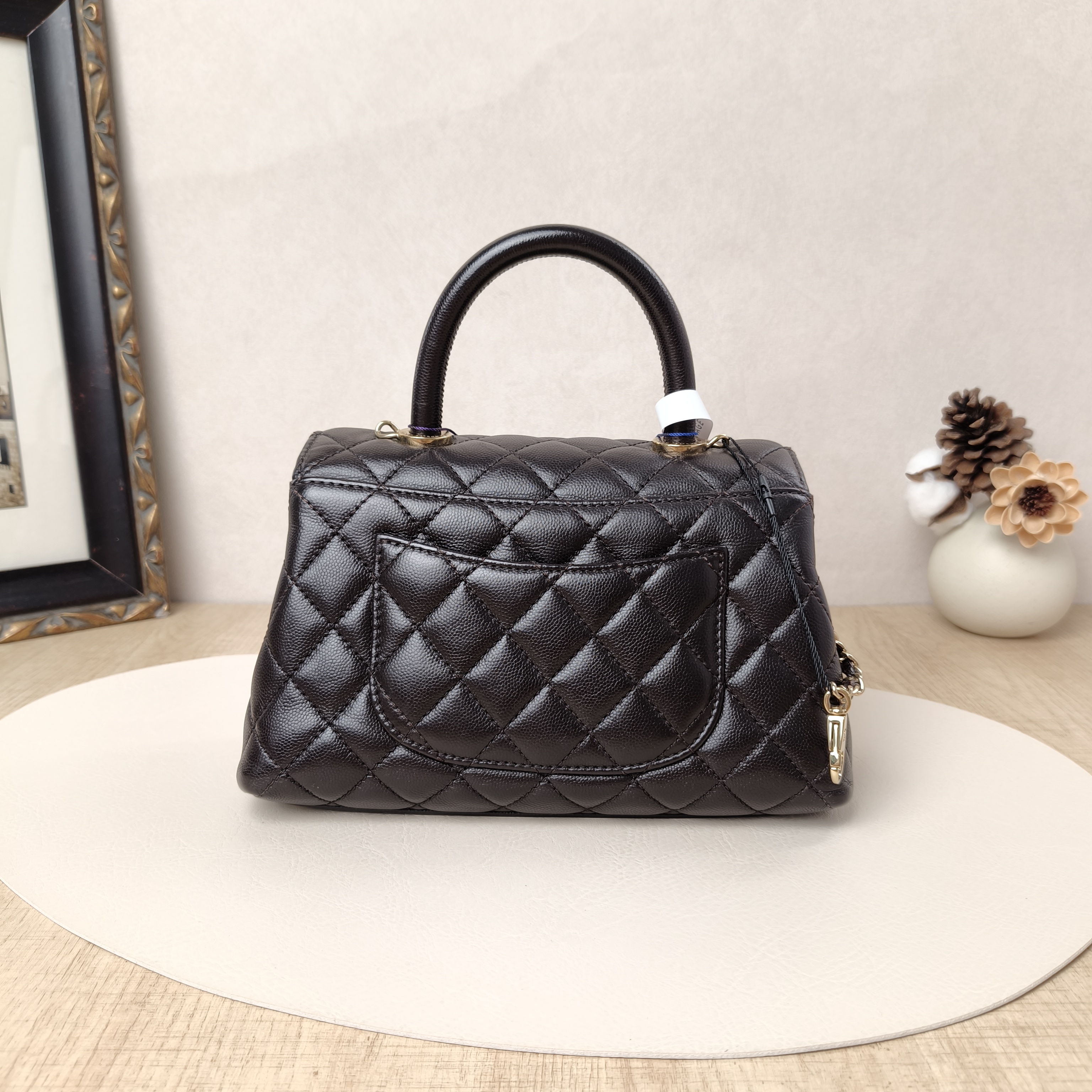Chanel Top Handle Bag Coco Handle Grained Calfskin Small24 × 10 × 14 cm — cover view 8 of 10
