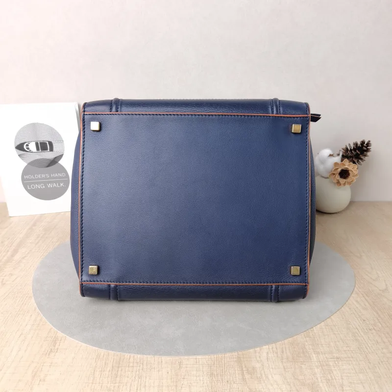 CELINE Top Handle Bag Luggage Phantom Navy Calfskin Medium30 × 24 × 28 cm — cover view 2 of 5