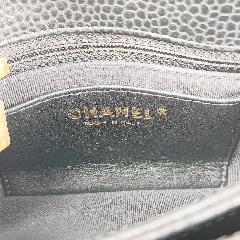 Chanel Crossbody Bag24k Bowling Bag Black Grained Calfskin One Size21 × 9 × 14 cm — detail view 11 of 11