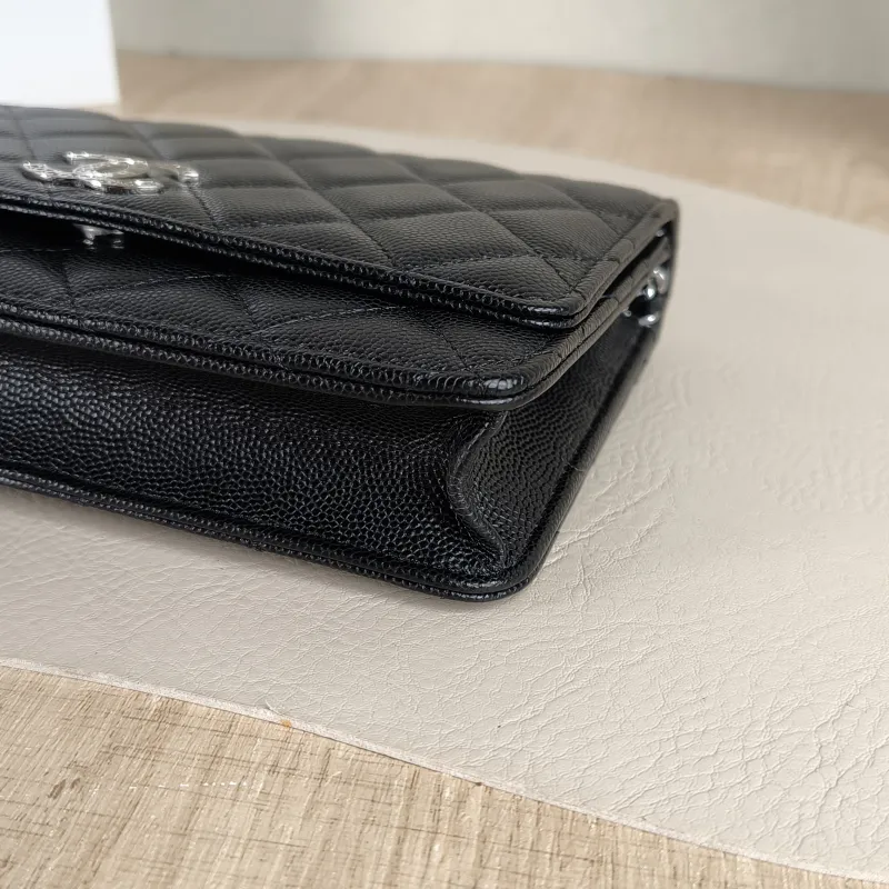 Chanel Crossbody Bag cf woc Black Calfskin One Size 19.2 × 3.5 × 12.3 cm — detail view 9 of 13