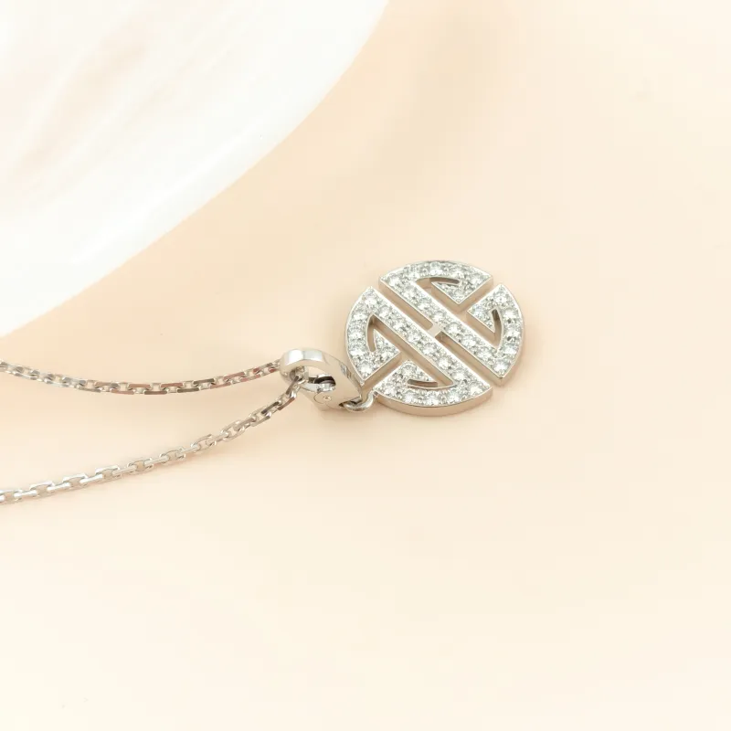 CARTIER Necklace Collection Necklace White Gold 18KW hite Gold Diamond One Size42cm — cover view 9 of 10