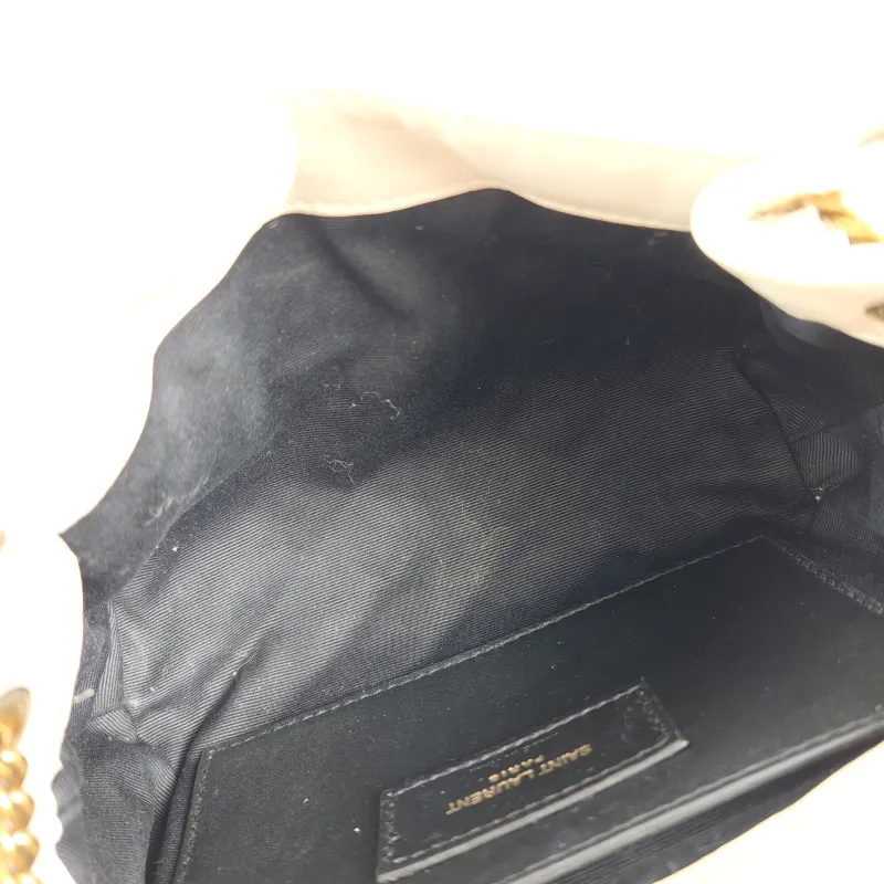 SAINT LAURENT Crossbody Bag NOLITA White SL ambskinmini18 × 6 × 13 cm — detail view 10 of 12