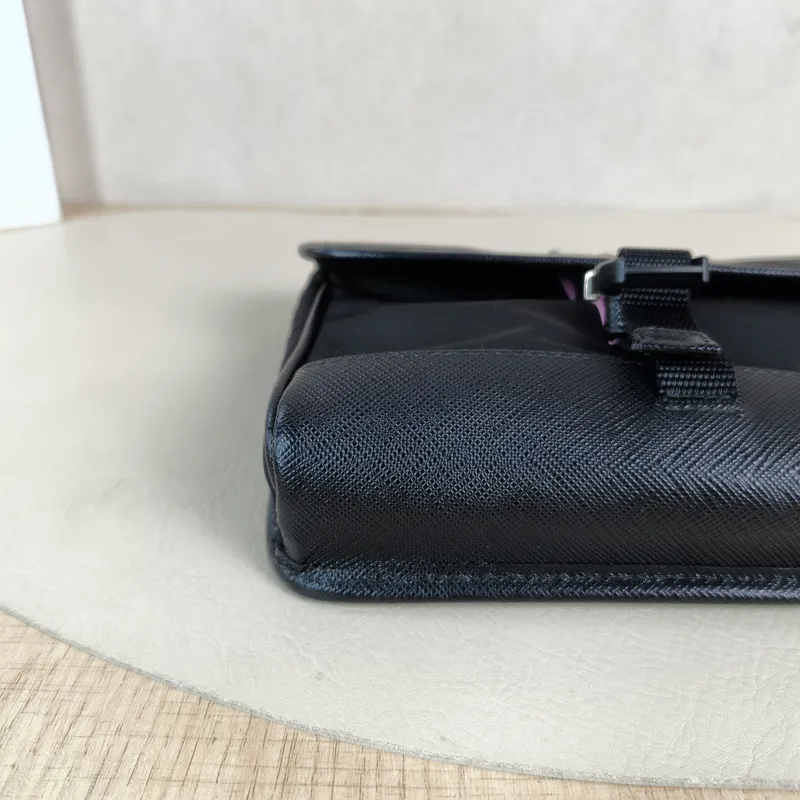 PRADA Crossbody Bag Messenger Bag Crossbody Bag Black Nylon One Size 11 × 3 × 13 cm — detail view 4 of 12