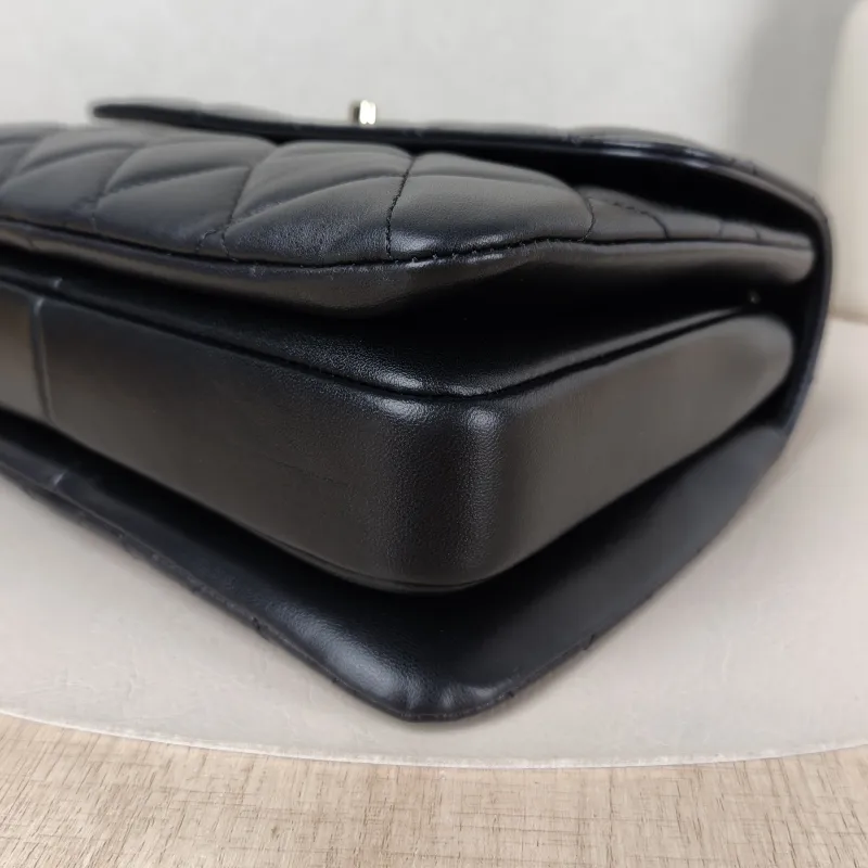 Chanel Crossbody Bag 23s trendy cc Black Lambskin Small 25 × 12 × 17 cm — detail view 15 of 15