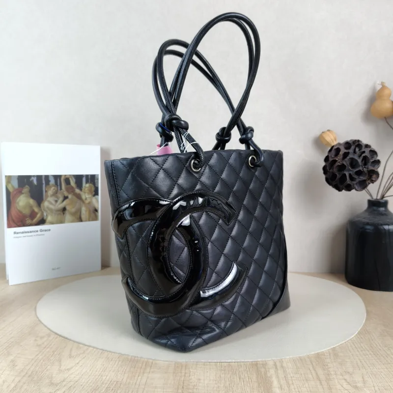 Chanel Shoulder Bag Cambon Basket Black Calfskin Small 20 × 12 × 24 cm 10 — cover view 4 of 5