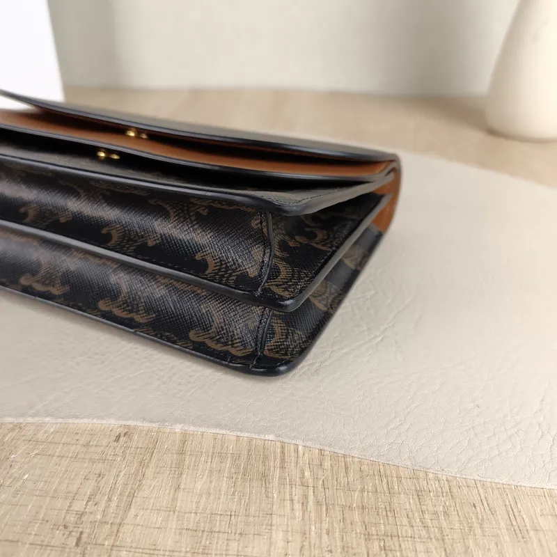 CELINE Crossbody Bag TRIOMPHE Clutchwoc Monogram PVC One Size 20 × 6 × 12 cm — detail view 10 of 13