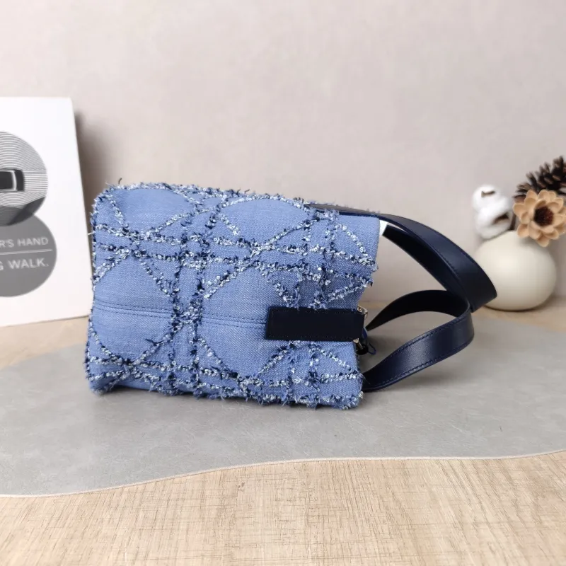 DIOR Top Handle Bag TOUJOURS Edition Blue Small 18.5 × 12 × 18.5 cm — detail view 12 of 14