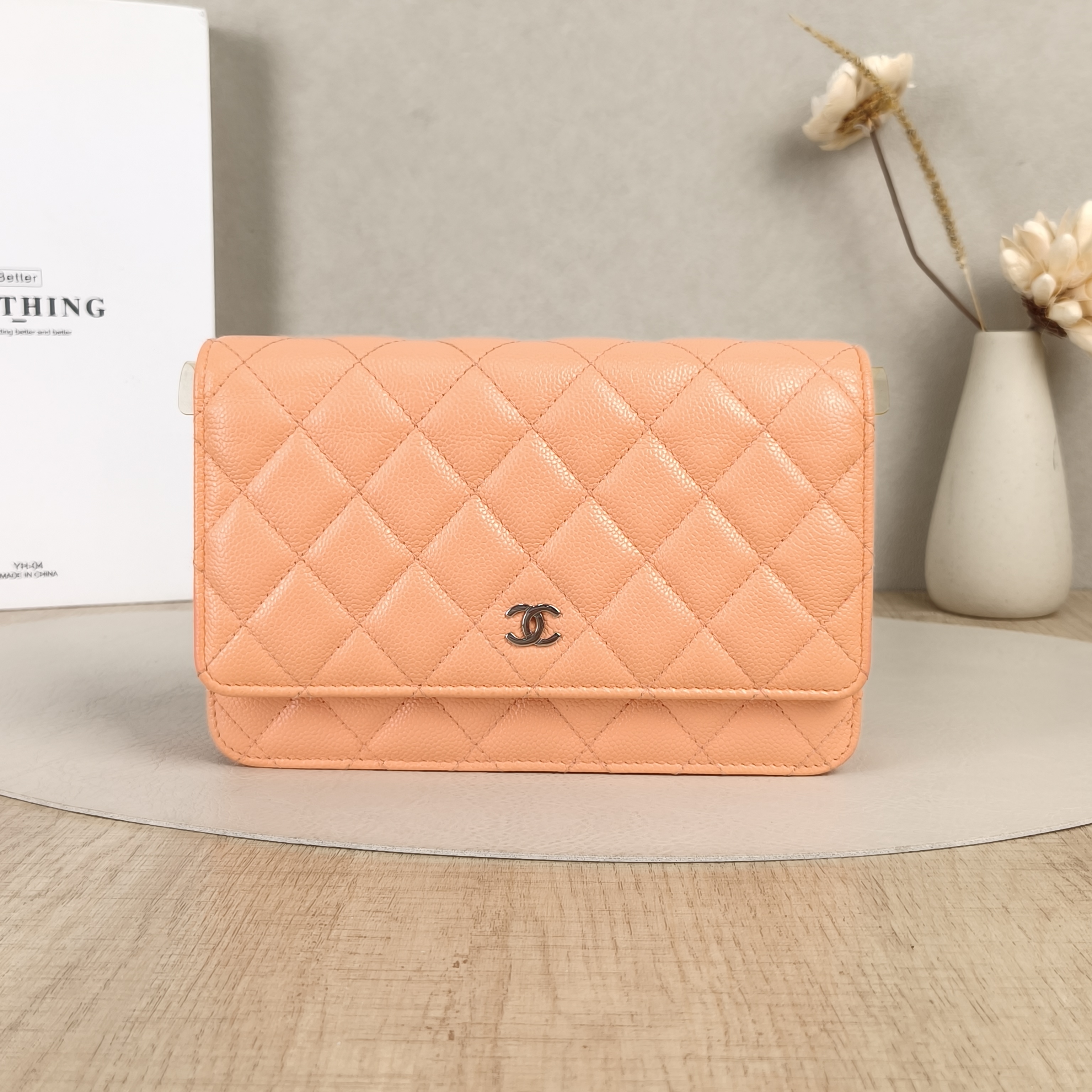 Chanel Crossbody Bag Classic Flap WOC CF WOCWOC Bag Grained Calfskin One Size19.2 × 3.5 × 12.3 cm