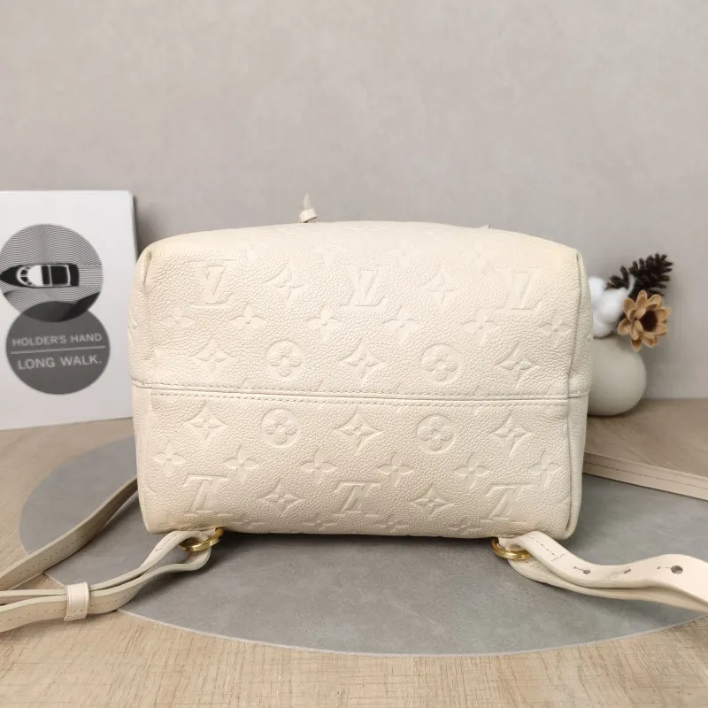Louis Vuitton Backpack Montsouris Backpack White Calfskin Small 23 × 15 × 27 cm — cover view 6 of 6