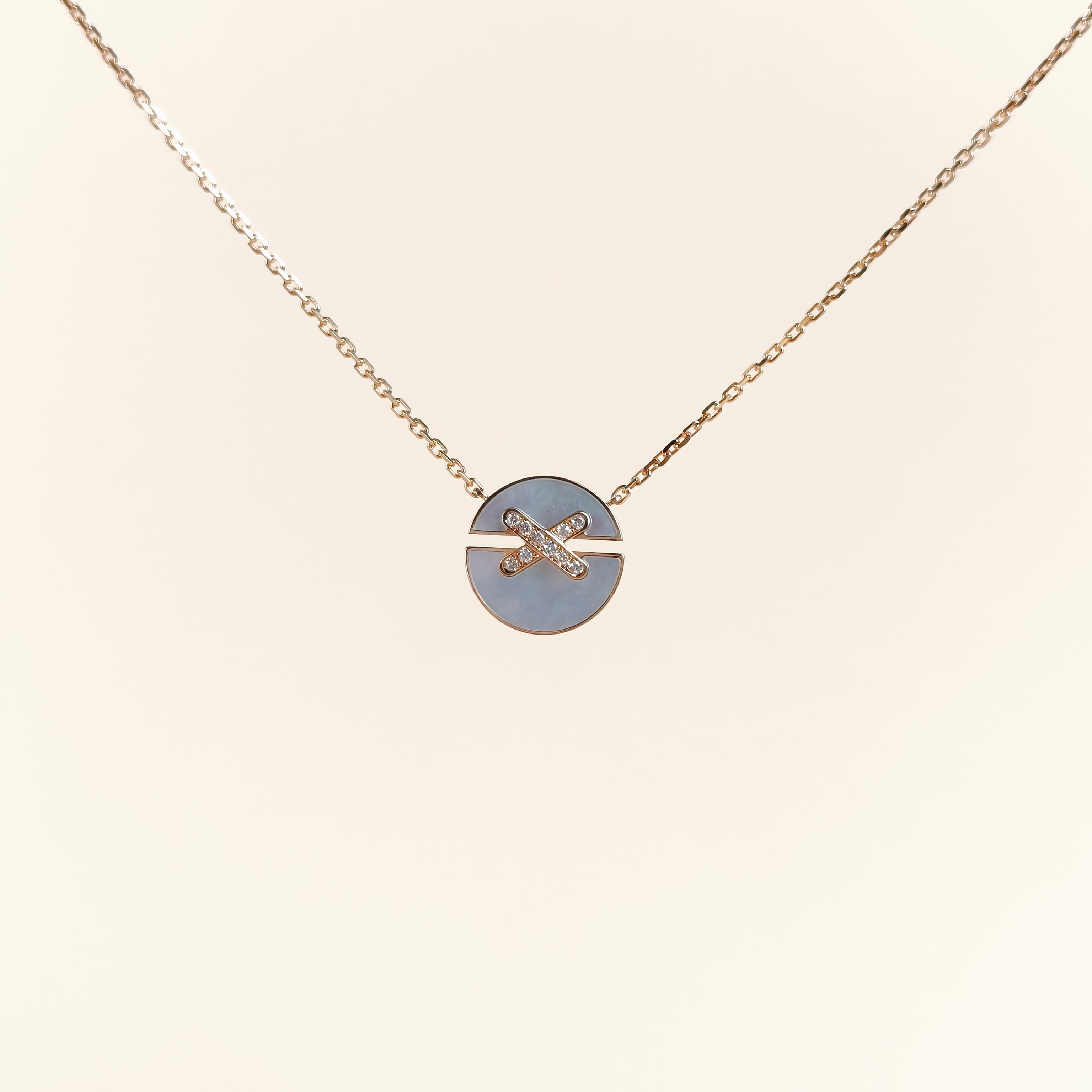 CHAUMET Necklace Jeux de Liens Harmony · Collection · Necklace Diamond18KR ose Gold Small42cm