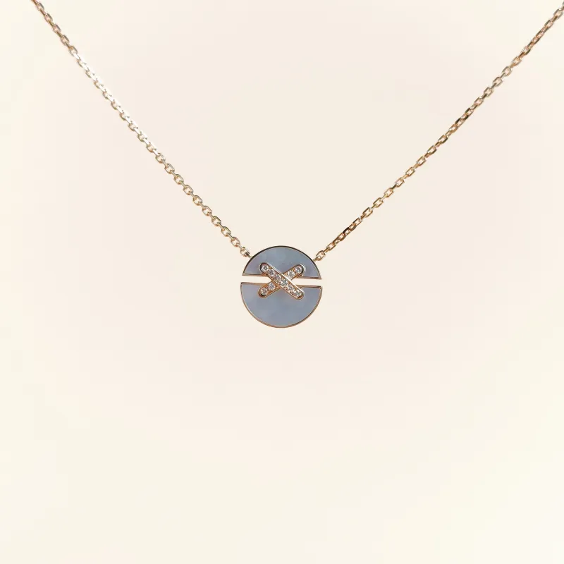 CHAUMET Necklace Jeux de Liens Harmony · Collection · Necklace Diamond18KR ose Gold Small42cm