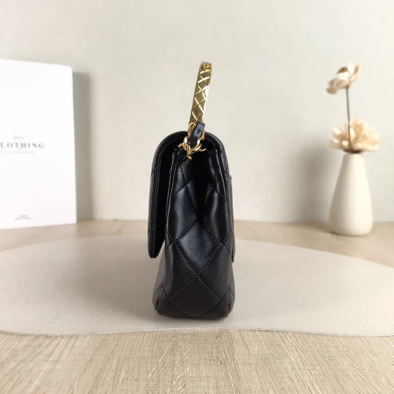 Chanel Crossbody Bag 24c mini Black Lambskin One Size 20.5 × 6 × 14 cm — detail view 6 of 13