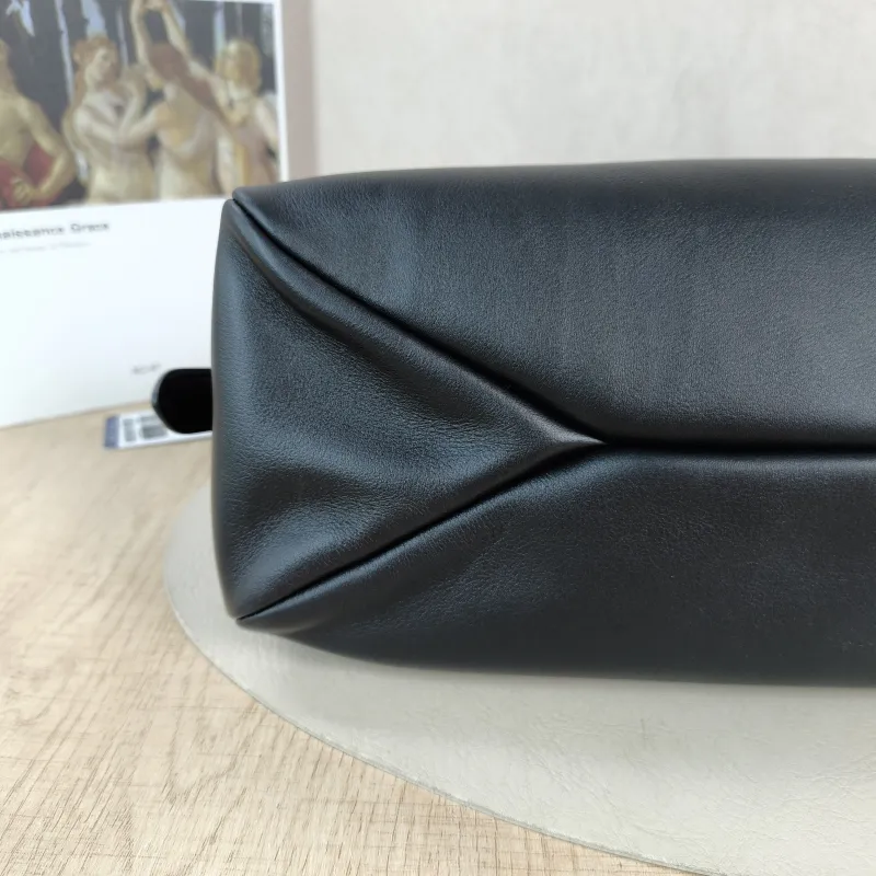 PRADA Shoulder Bag Aimée Black Calfskin One Size 38 × 11 × 22 cm — detail view 9 of 11