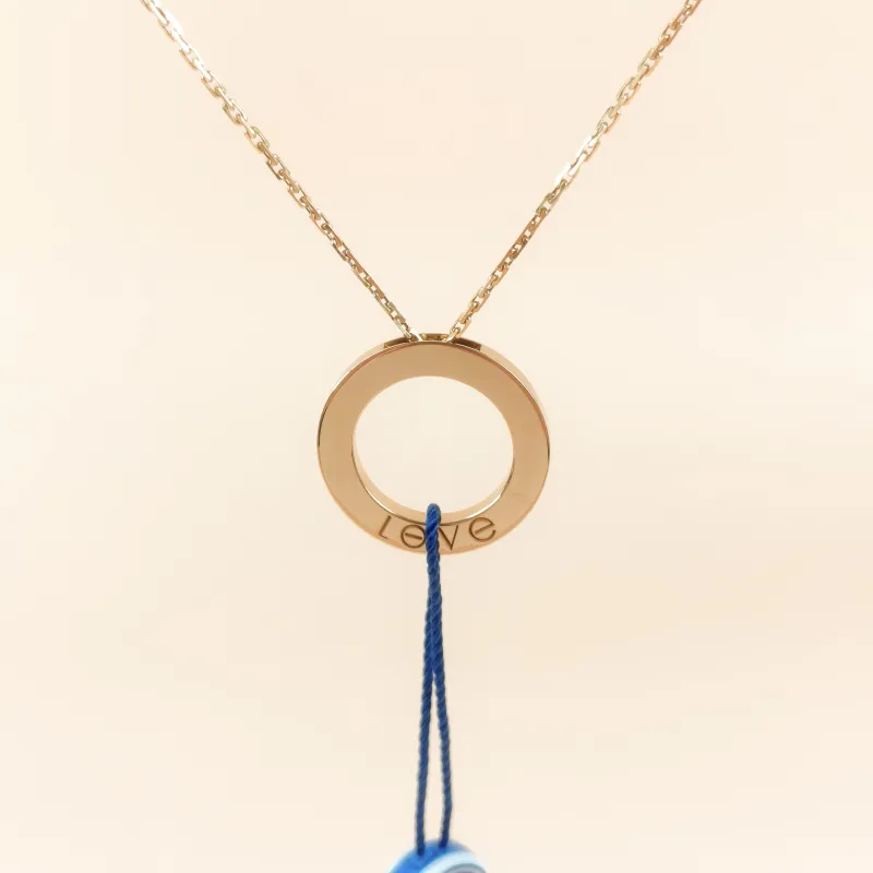 CARTIER Necklace LOVE Collection Pendant Yellow Gold 18KY ellow Gold Large42cm — cover view 7 of 11