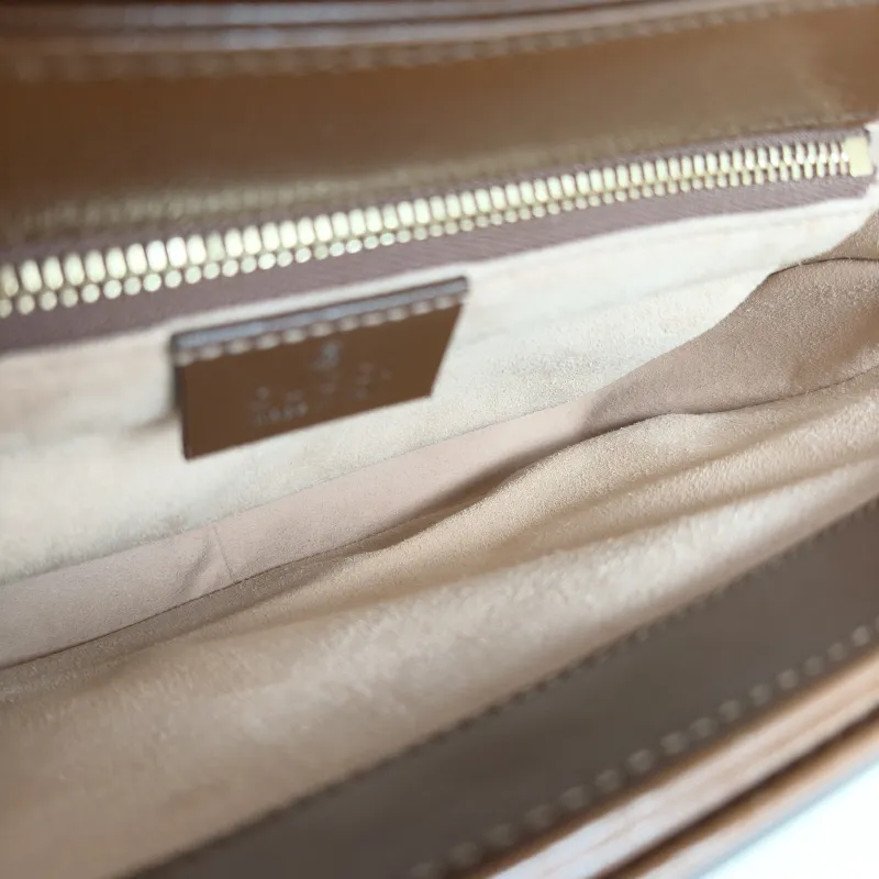 GUCCI Shoulder Bag Horsebit 1955 Horsebit Medium Monogram PVC Medium25 × 8 × 18 cm — detail view 12 of 12