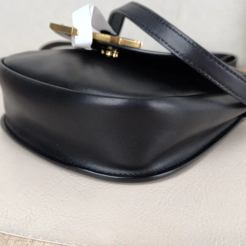 SAINT LAURENT Shoulder Bag Kaia Black Calfskin 16 × 5.5 × 15.5 cm — detail view 4 of 10