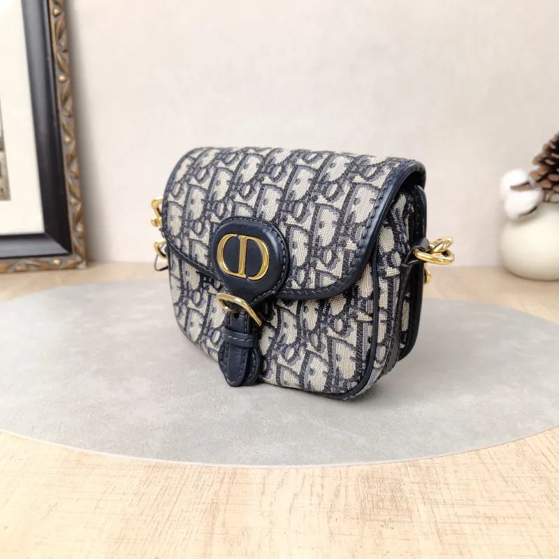 DIOR Crossbody Bag Bobby Blue Canvas Small18 × 5 × 14 cm — cover view 3 of 5